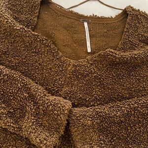 Textured cropped sweater